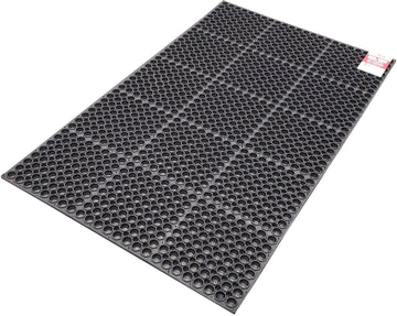 Black Rubber Anti-Fatigue Mat Heavy Duty 36"X60"