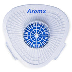 Urinal Screen with (Non-Para) Block - White/Blue 7
