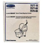 Wavebreak - 35qt Down Press Mop Bucket Wringer - Ru7577