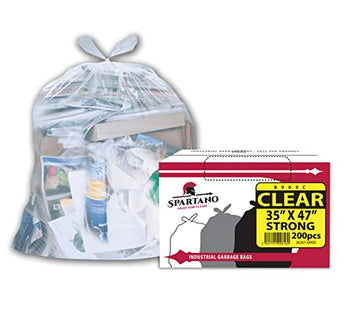 Garbage Bags - Strong - Clear - 35" x 47"