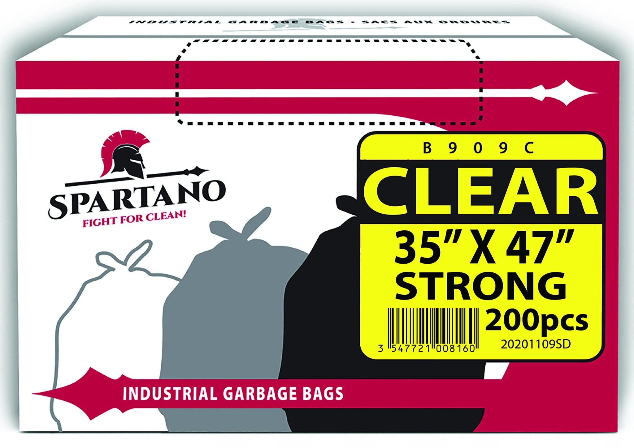 Garbage Bags - Strong - Clear - 35" x 47" — image 2