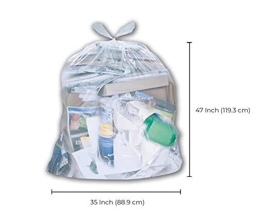 Garbage Bags - Strong - Clear - 35" x 47" — image 3