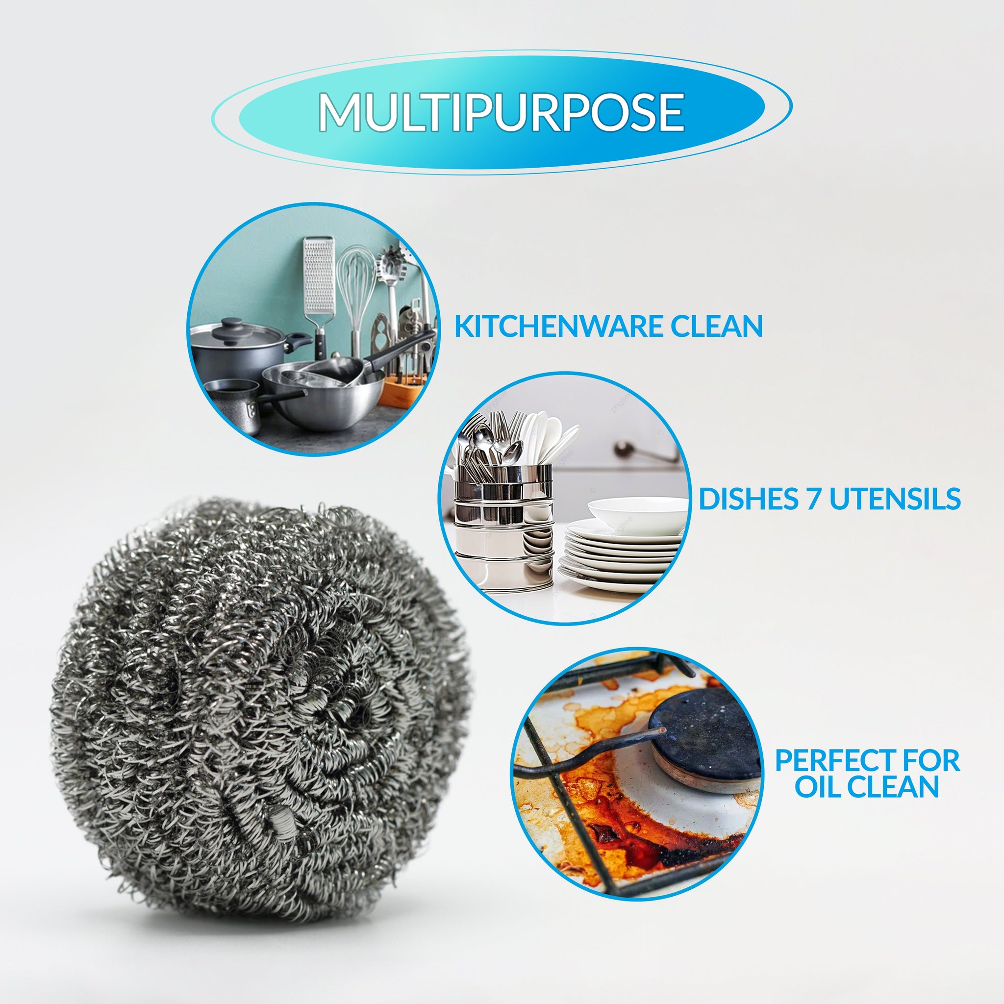 50g Steel Wool Scrubber — image 6