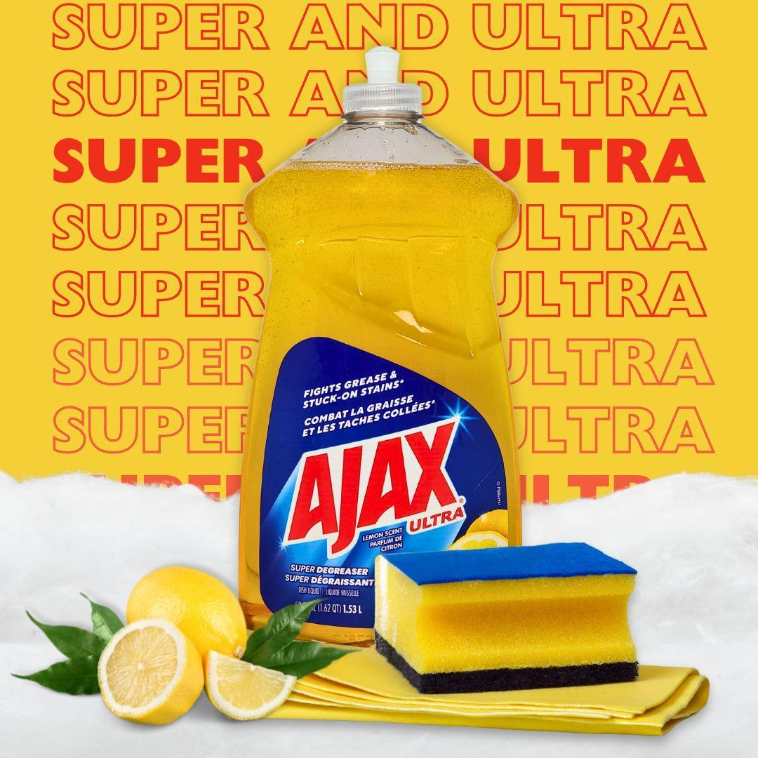 Ajax Ultra - Dishwash Liquid - Lemon — image 3
