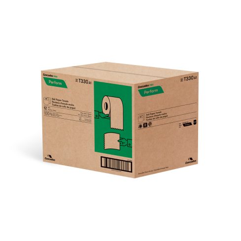 Cascades PRO Perform® Roll Towels for Tandem® - White 1-Ply 12x600' — image 3
