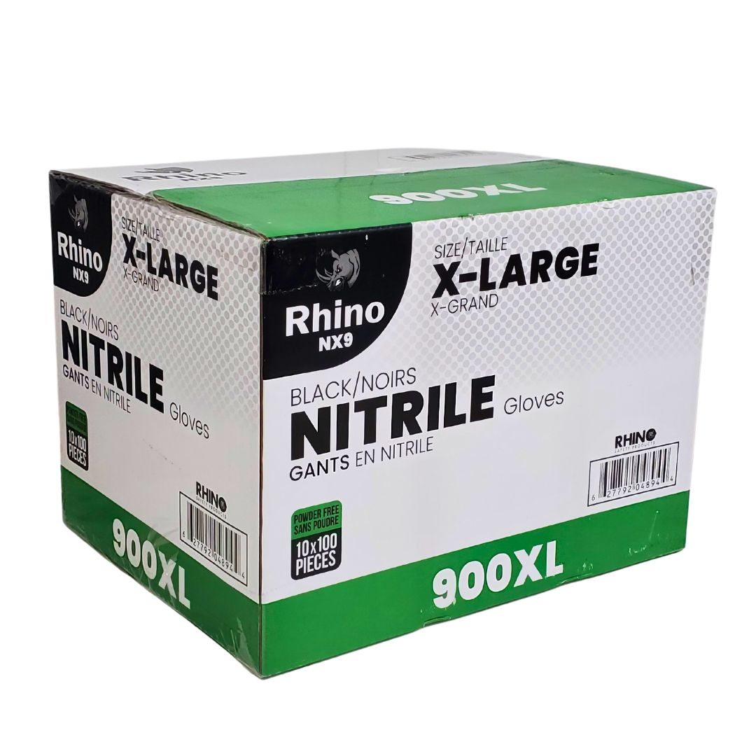 Black Nitrile Gloves - Pf - Extra Large - 900XL — image 4