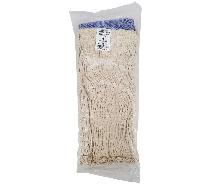 20oz Natural Cotton Cut-End Mop Head
