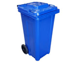 XC - 120L Blue Plastic Recycle Container w/Lid