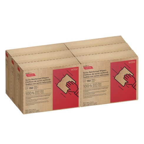 Cascades PRO Tuff-Job® Interfold Wipers - White 4-Ply 6x150 Sheets — image 2