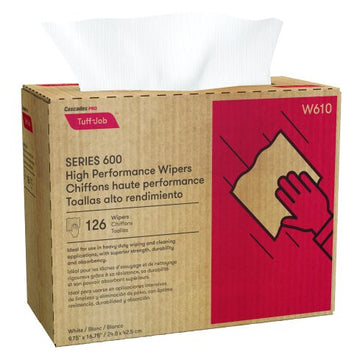 Cascades PRO Tuff-Job® High Performance Pop-Up Wipers - White 10x126 Sheets
