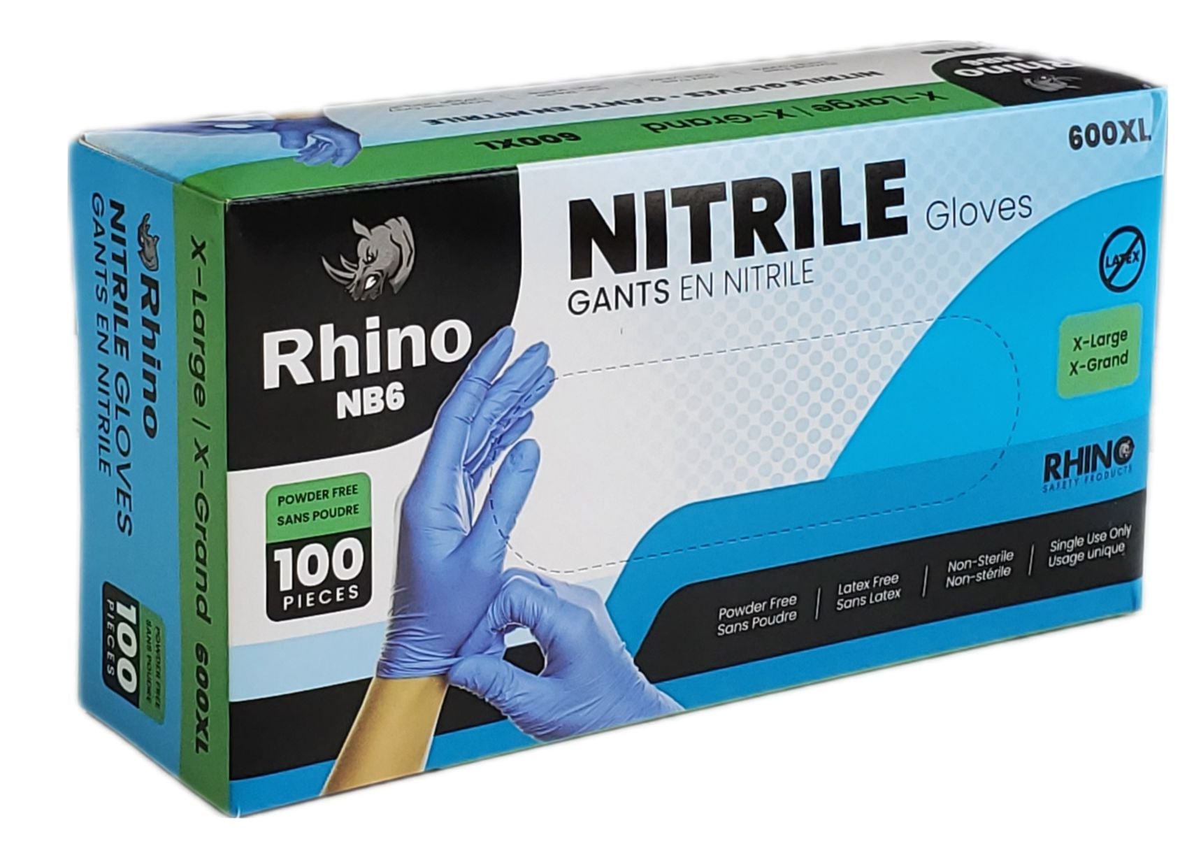 Blue Nitrile Gloves - Extra Large - 600XL — image 1