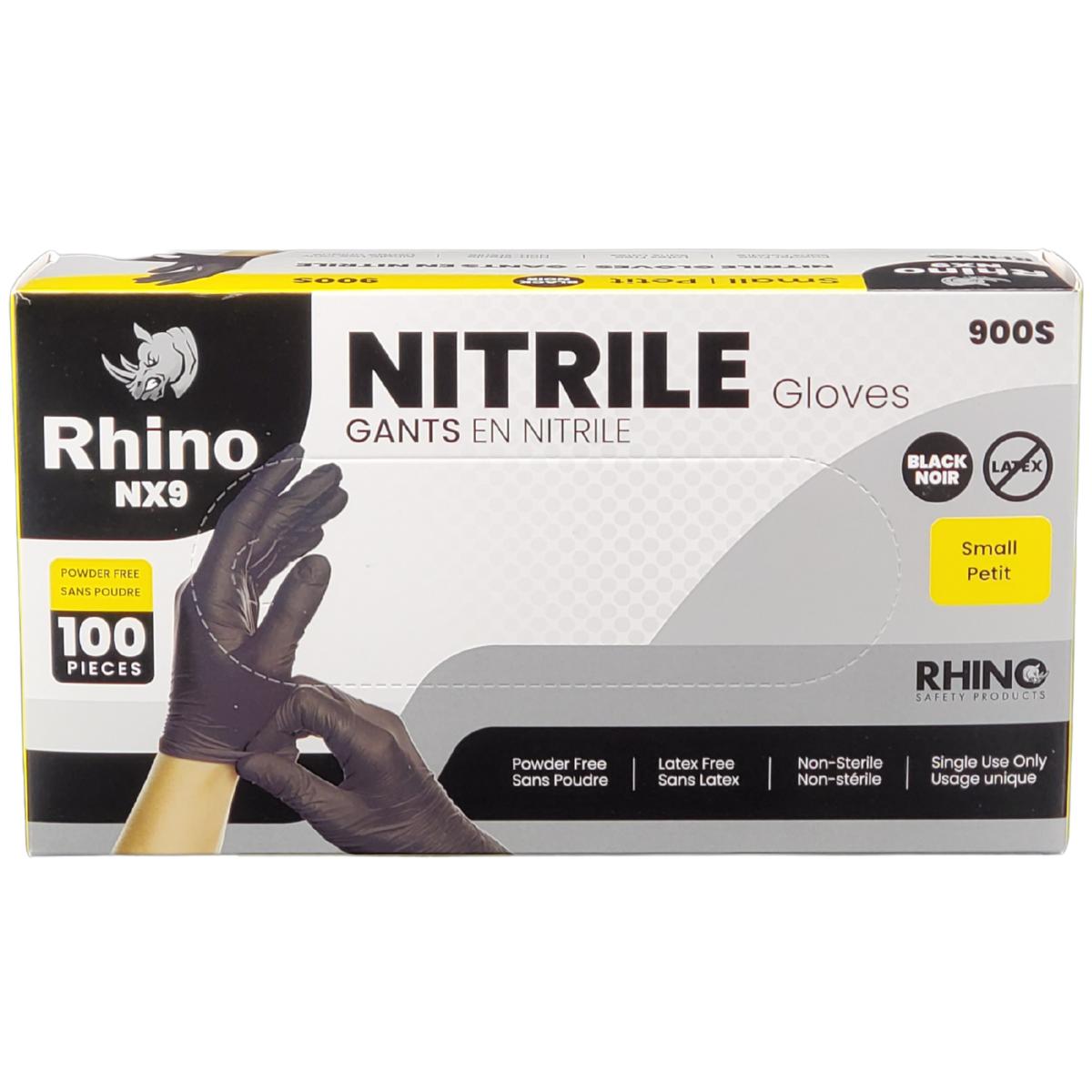 Black Nitrile Gloves - Pf - Small - 900S — image 1