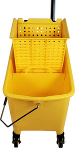 19L Mop Bucket with Down Press Wringer - Yellow