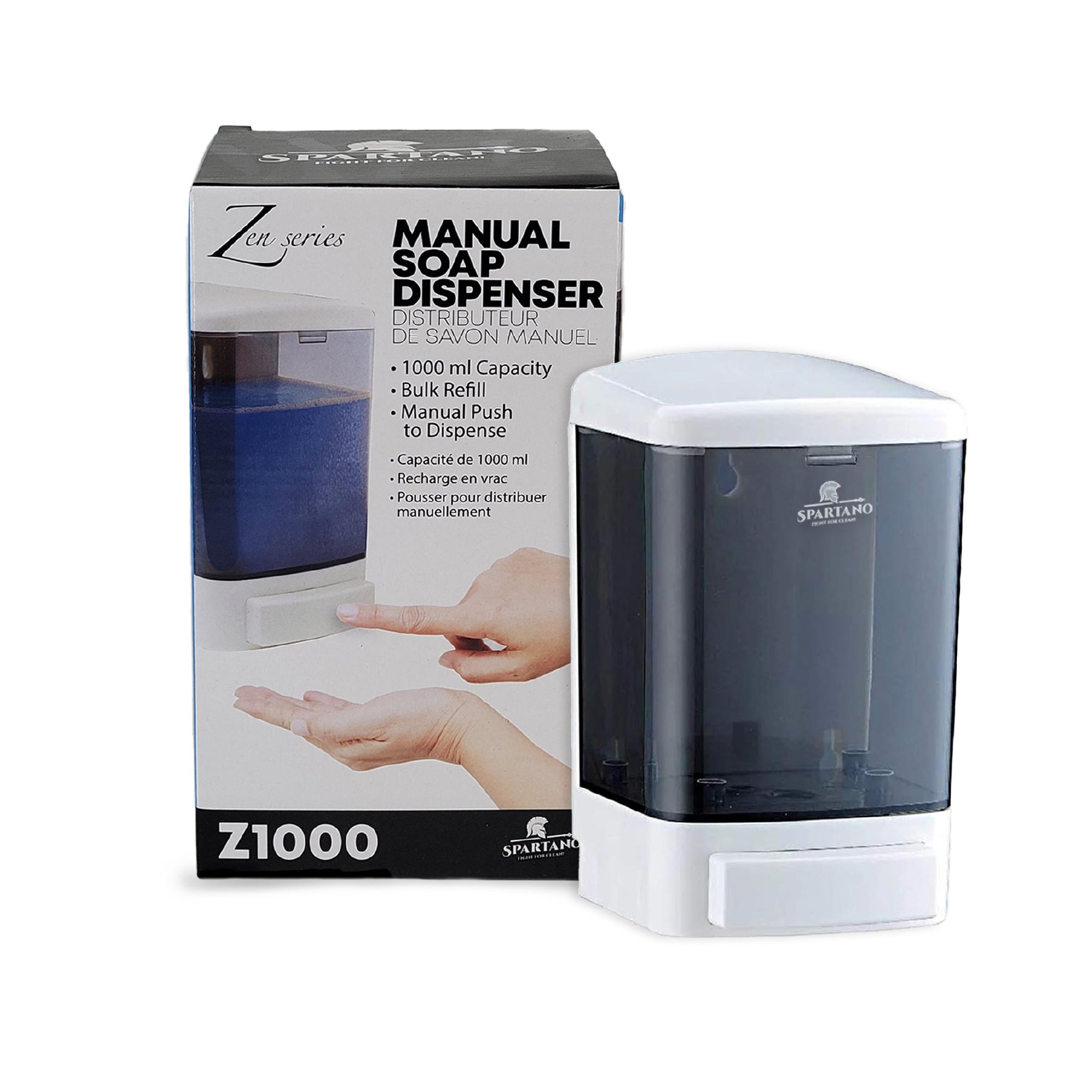 Manual Soap Dispenser - White - Z1000 — image 1