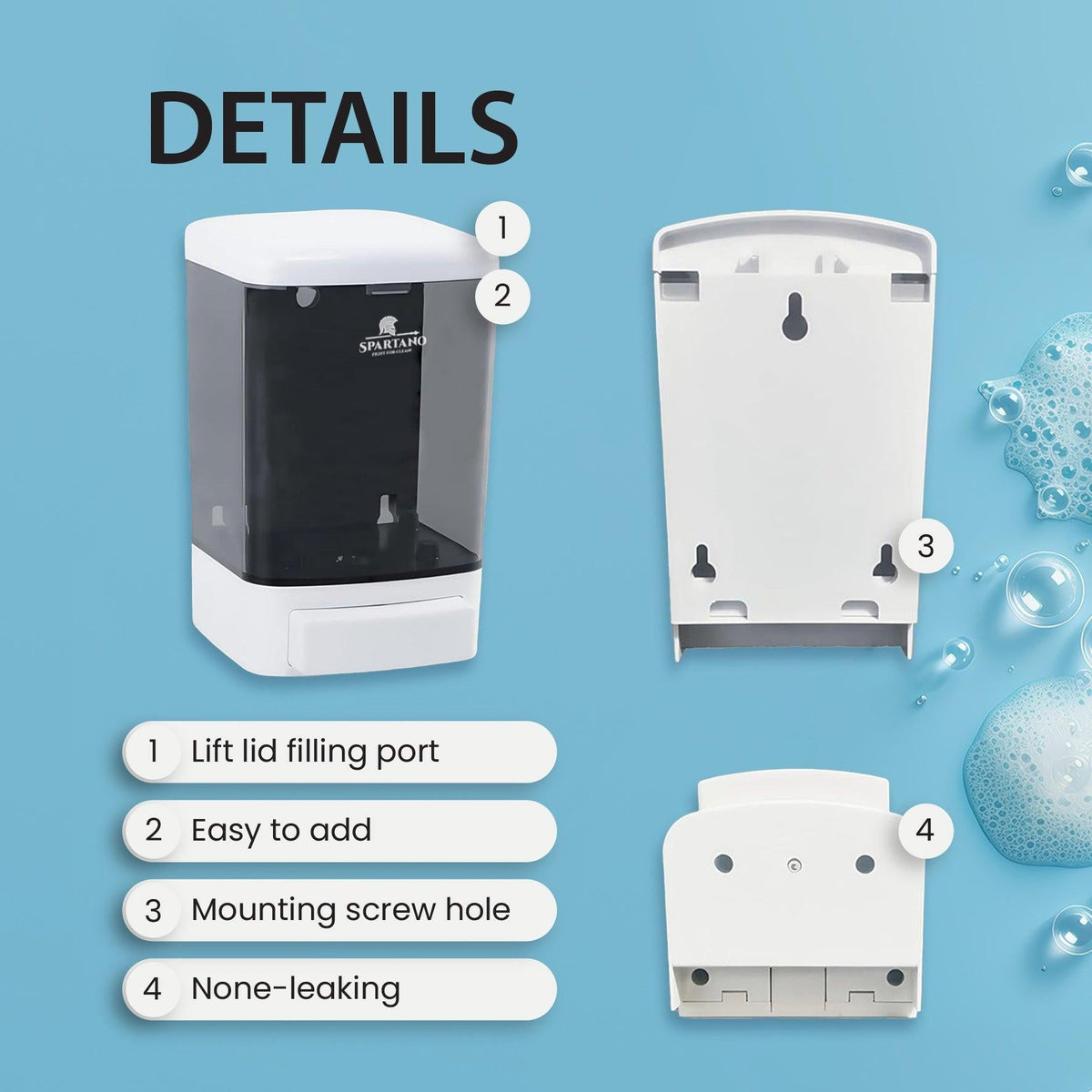 Manual Soap Dispenser - White - Z1000
